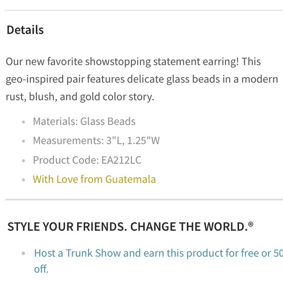 Vintage seed bead earrings, bohemian boho 3 set - Picture 7 of 7